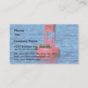 Boje in der San Diego Bay mit einem Siegel darauf Visitenkarte