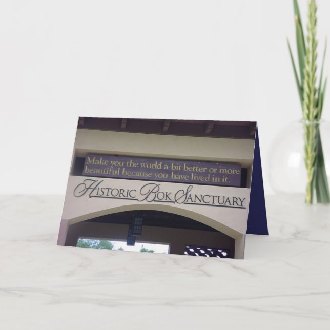 Bok Tower 003 Dankeskarte (Vorderseite)