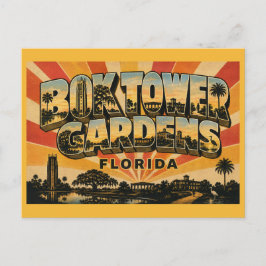 Bok Tower Gardens Florida Singender Turm Vintage  Postkarte