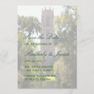 Bok Turm-Hochzeit Save The Date