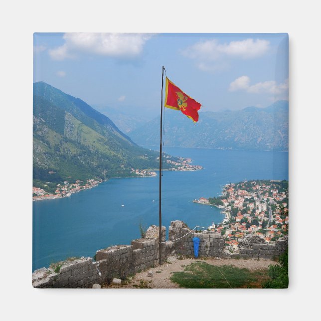 Boka Kotorska, Montenegro Platz Magnet (Vorne)