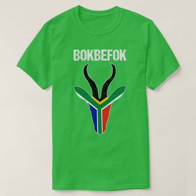 Bokbefok South African Rugby Bokke South Africa Fl T-Shirt (Design vorne)