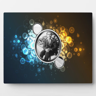 Bokeh 3 Gerahmte Abstrakte Kunstschätze Fotoplatte