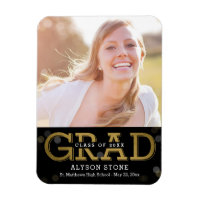 Bokeh Collage EDITABLE COLOR Abschluss Magnet