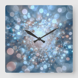 Bokeh-Effekt Quadratische Wanduhr
