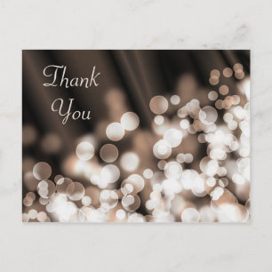 Bokeh Effekt Textur.Danke. Postkarte