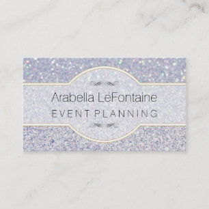 Bokeh eleganter Ereignis-Geschäfts-Karten-Glitzer Visitenkarte