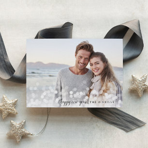 Bokeh Flare Benutzerdefinierte Grußkarte für den Feiertagskarte
