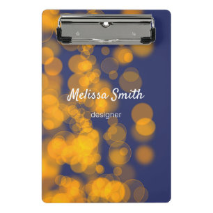 Bokeh Glanz-Beschaffenheit Mini Klemmbrett