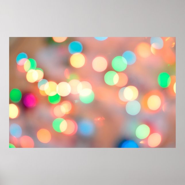 Bokeh Helligkeitsbeleuchtung Poster (Vorne)