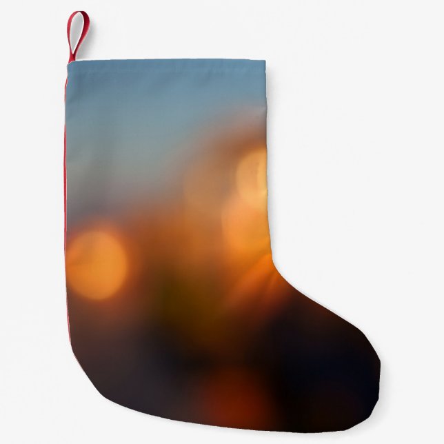 Bokeh Kleiner Weihnachtsstrumpf (Vorderseite)