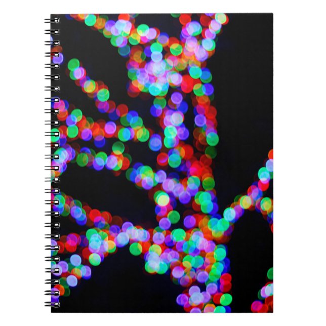 Bokeh-Lampen Notizblock (Vorderseite)