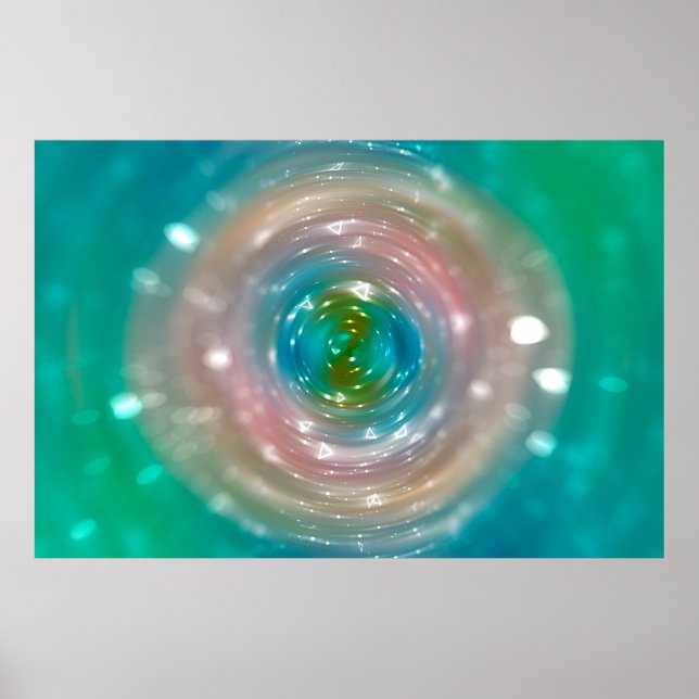 Bokeh-Licht, schimmerndes, verschwommenes Fleckenl Poster (Vorne)