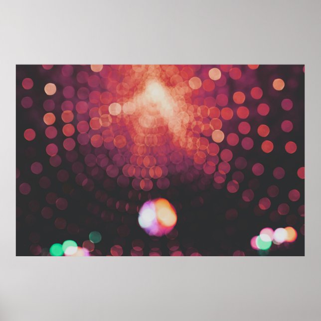 Bokeh-Lichtfotografie Poster (Vorne)