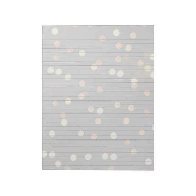 Bokeh Lights Stationery Texpad Notizblock (Rotiert)