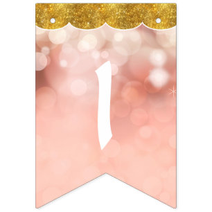 Bokeh Mädchen-personalisierter Wimpelkette