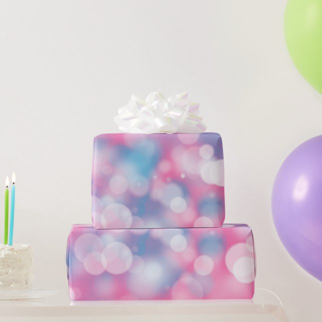 Bokeh Party Lights Geschenkpapier (Partygeschenke)