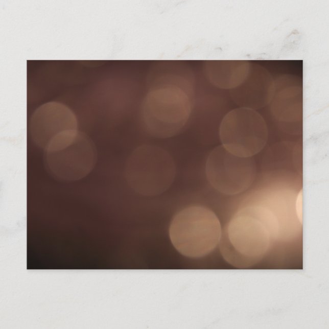 Bokeh Postkarte (Vorderseite)