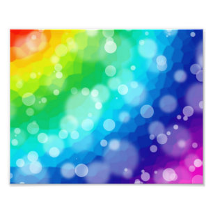 Bokeh Rainbow Pattern Fotodruck