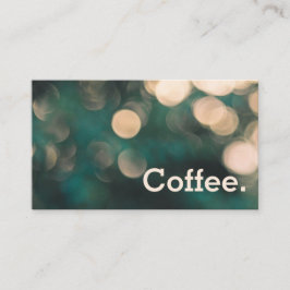 Bokeh Scene Simple Loyalty Coffee Punch Card Treuekarte