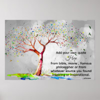 *~* Bokeh Tree AP81 Artistic Ethereal DIY Zitat