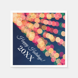 Bokeh Tree Lights, Weihnachten Serviette