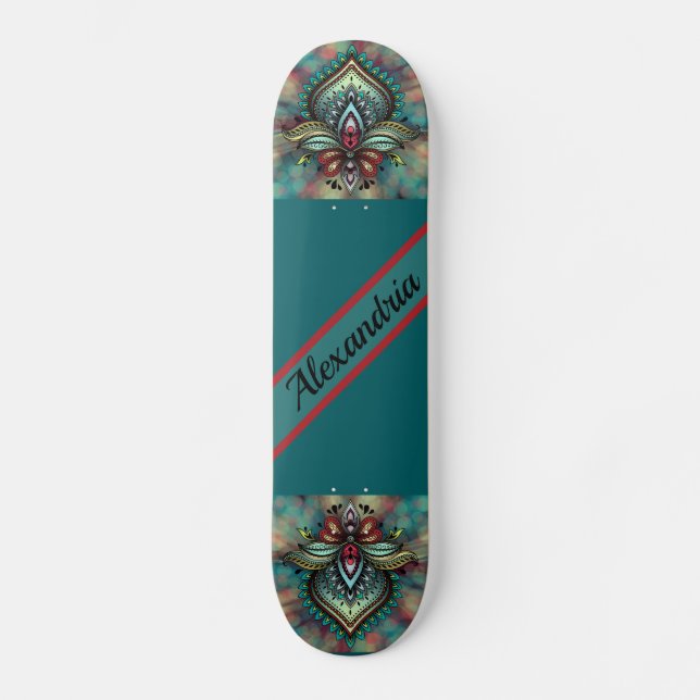 Bokeh und Bohemisch Skateboard (Vorderseite)