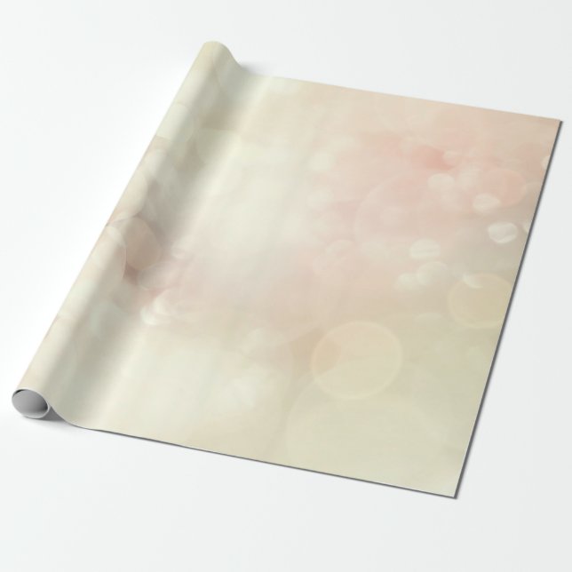 Bokeh-weiße Hintergrundtextur Geschenkpapier (Ungerollt)