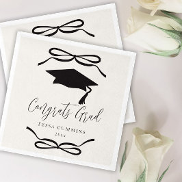 Bokett-Girl-Graduierungsparty Serviette