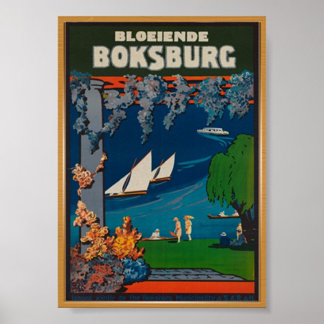 Boksburg South Africa Vintage Travel Poster (Vorne)
