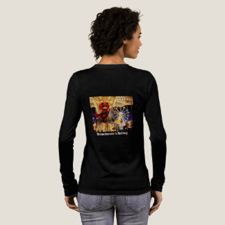 Bokuchander Holiday langärmelige T-shir Ladys Tri-Blend Shirt