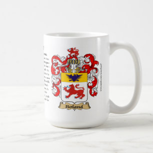 Boland, der Ursprung, die Bedeutung und das Wappen Kaffeetasse