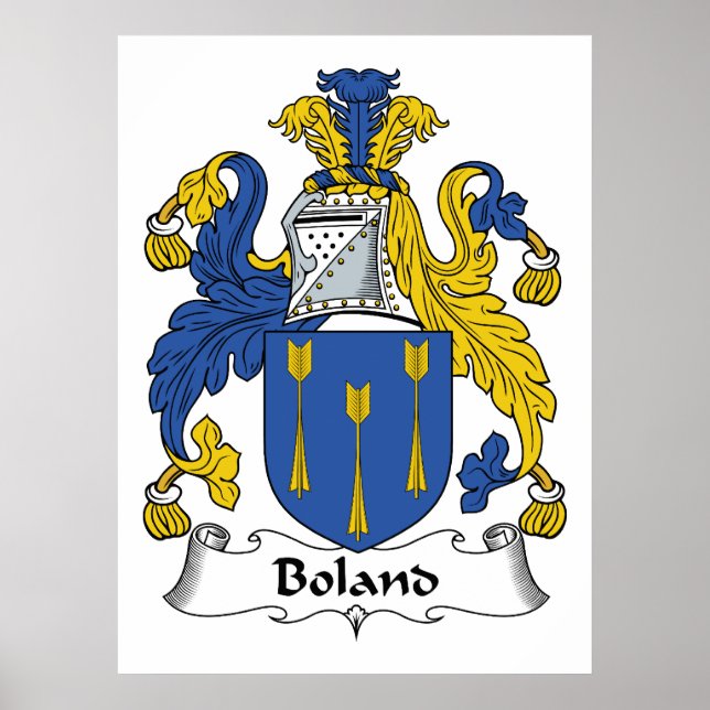 Boland Familienwappen Poster (Vorne)