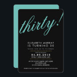 BOLD 30. Geburtstag Party INVITE Skript schwarze M Einladung<br><div class="desc">Eine trendige Einladung für Ihren BIRTHTAG für jedes Alter. Als Vorlage können Sie ganz einfach Ihre eigenen Daten hinzufügen oder auf die Schaltfläche Anpassen klicken und Text, Schriftart, Größen etc. hinzufügen oder ändern TIPP: 1. Um Grafiken zu ändern/verschieben/die Hintergrundfarbe zu ändern, klicken Sie auf die Schaltfläche "Anpassen". 2. Sie können...</div>