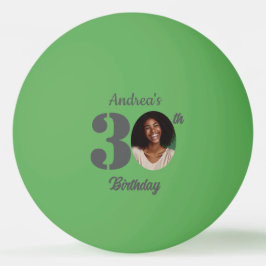 Bold 30th Birthday Party Photo Tischtennisball