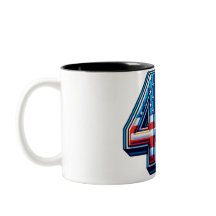 Bold 45. Geburtstagsfeier Tasse - American Flag Ba