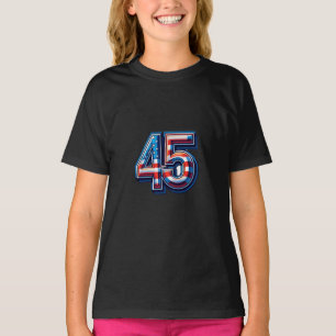 Bold 45. Geburtstagsfeier Tasse - American Flag Ba T-Shirt