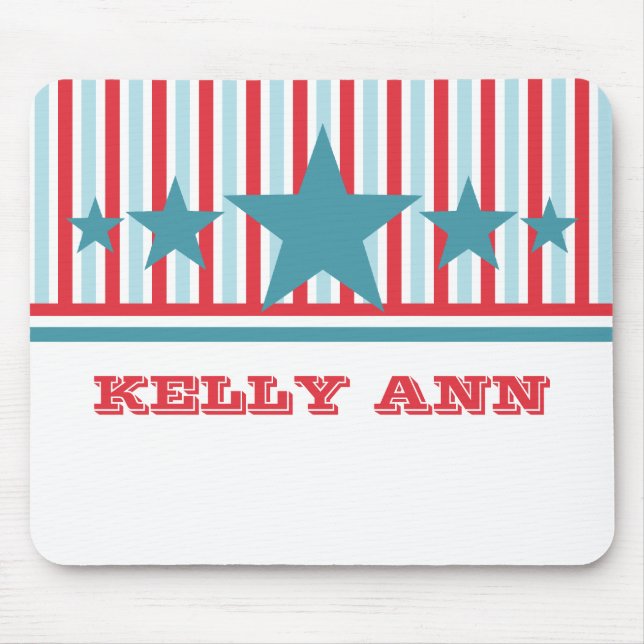 Bold 4. Juli US Flagge Mousepad (Vorne)
