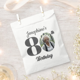 Bold 80th Birthday Party Photo Geschenktütchen