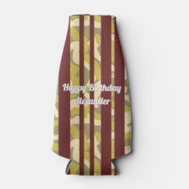 Bold Abstract Stripes Pattern Any Age Birthday  Flaschenkühler