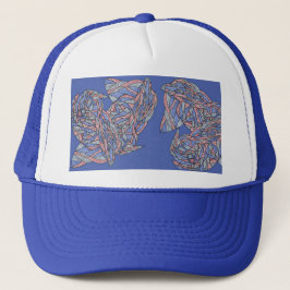 Bold Abstraction Foam Trucker Hat Truckerkappe