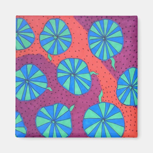 Bold Abstrakt Art Magnet (Vorne)