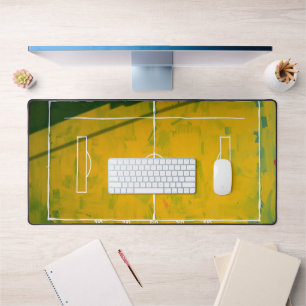 Bold Acrylic Football Field Desk Mat - Artistic S Schreibtischunterlage
