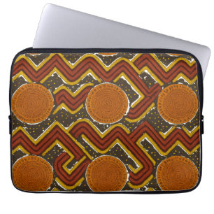 Bold African Print Laptopschutzhülle