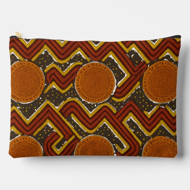 Bold African Print Zubehörtasche (Vorderseite)