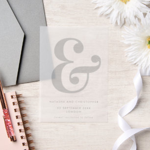 Bold Ampersand Overlay Save the Date
