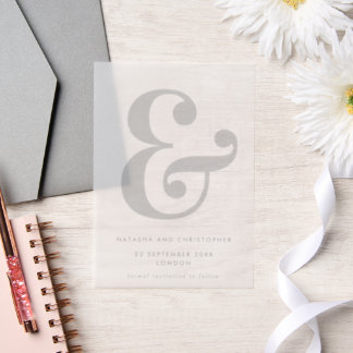Bold Ampersand Overlay Save the Date