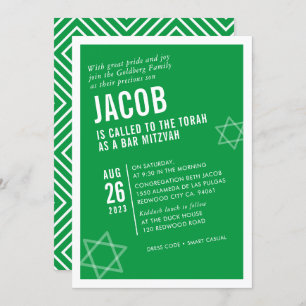 BOLD BAR MITZVAH EINLADUNG