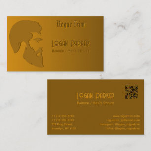 Bold Barber Shop Herrenfriseur Bronze Visitenkarte
