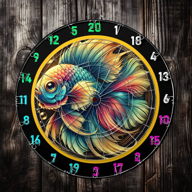 Bold Betta Dartboard Wall Accent Dartscheibe (Von Creator hochgeladen)